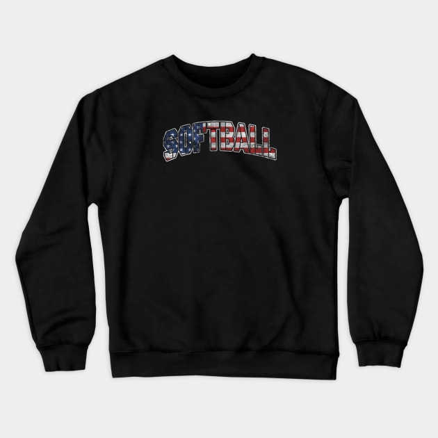 softball Crewneck Sweatshirt by dishcubung